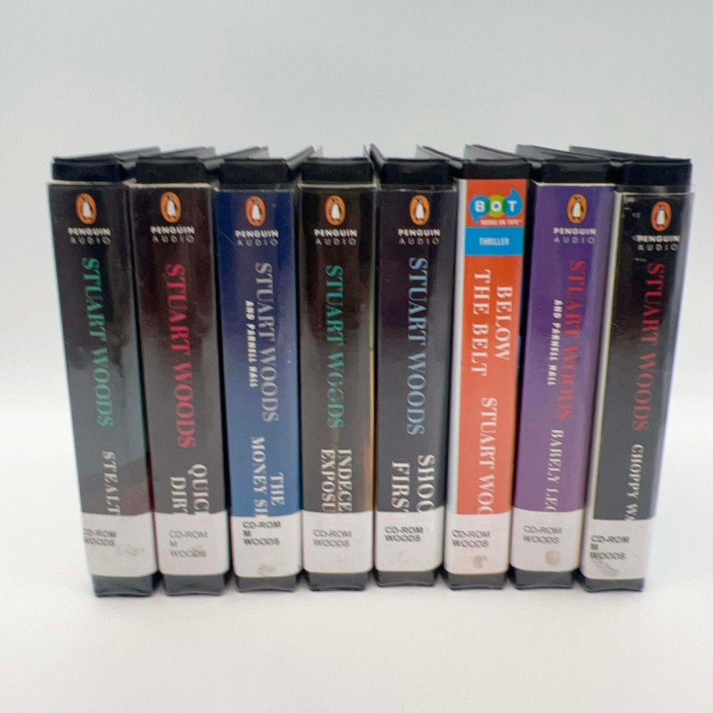 Stuart Woods Stone Barrington Audiobook CD Lot 8 Titles Unabridged Tony Roberts‎